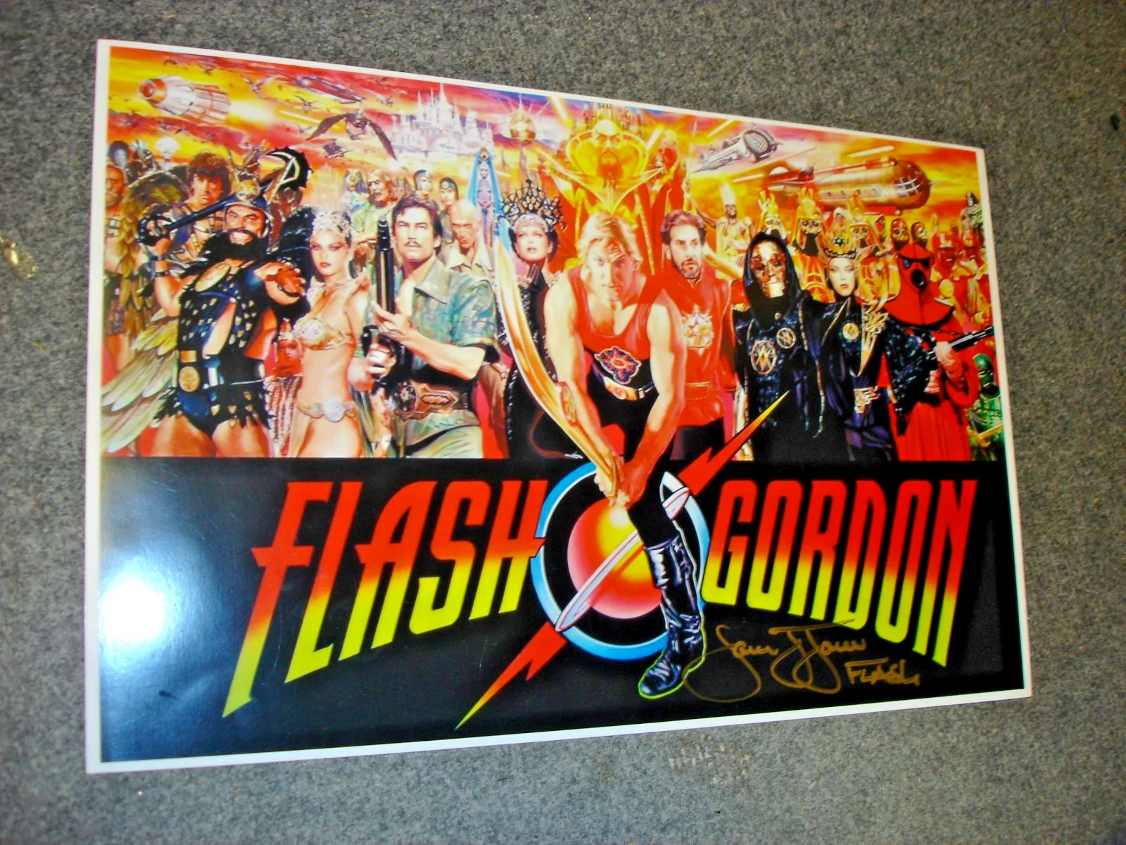 Sam J. Jones — Flash Gordon Hand Signed 11x17 Poster Signed By: Sam J. Jones /FLASH, image 3