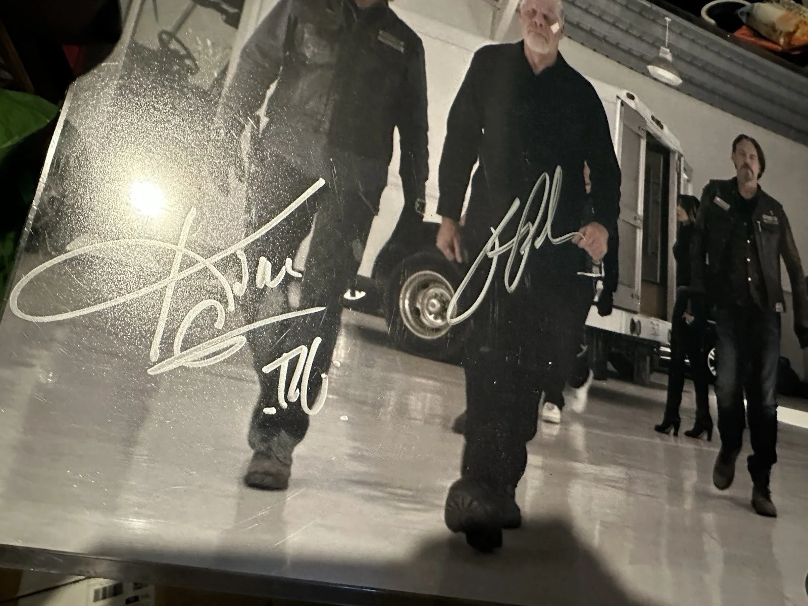 Kim Coates & Ron Perlman SIGNED Sons of Anarchy 11x14 Photo Beckett COA, изображение 2