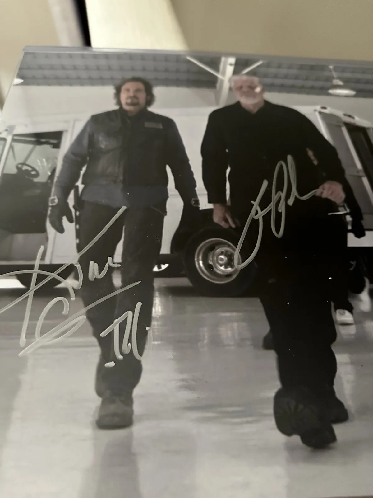 Kim Coates & Ron Perlman SIGNED Sons of Anarchy 11x14 Photo Beckett COA, изображение 4