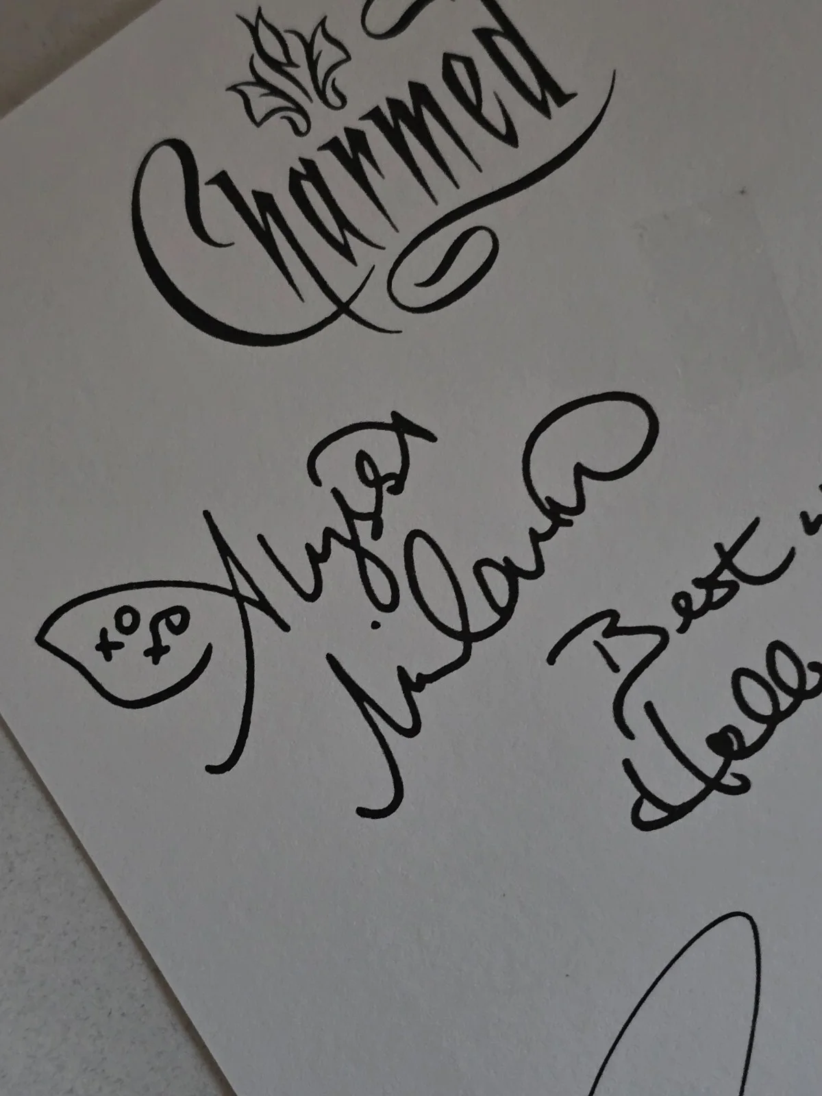 Charmed Cast Photo; Pre-Printed Signature on Official Studio Fan Letter!, image 3