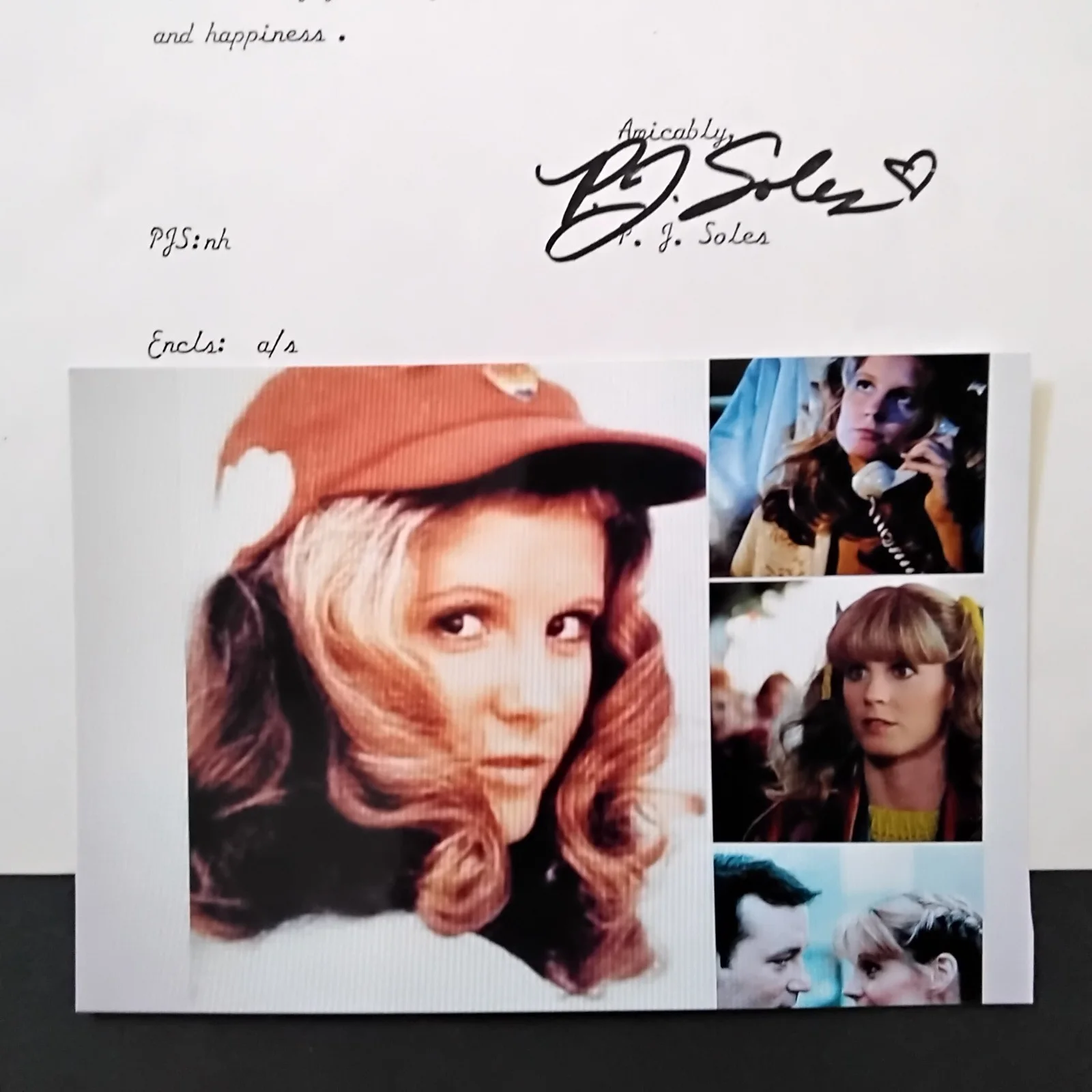 P J Soles SIGNED Letter Photo 70s Movie Actress Halloween Carrie Scream Queen, изображение 2