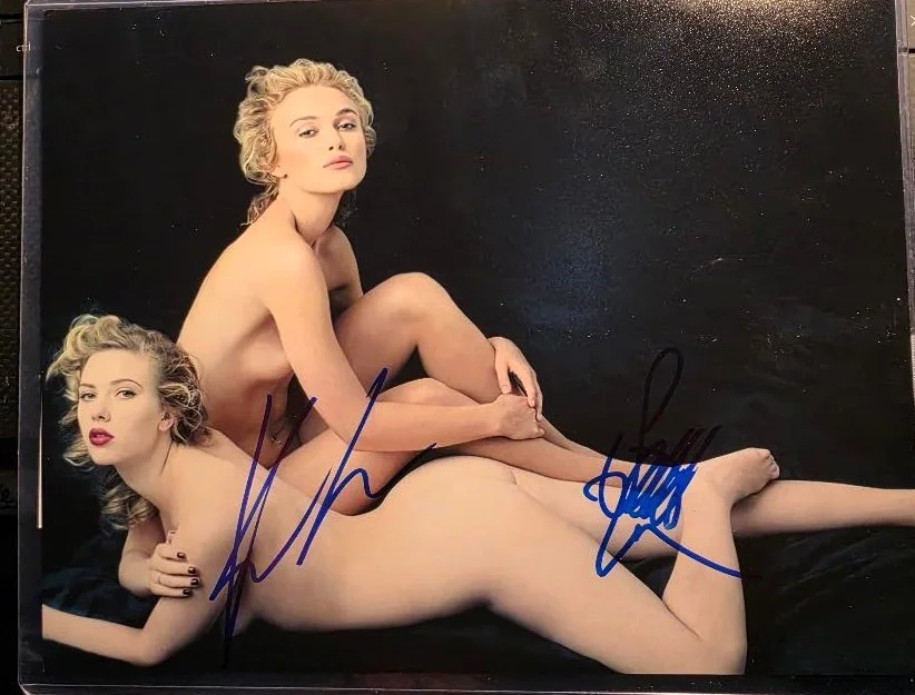 Scarlett Johansson & Keira Knightley — SCARLETT JOHANSSON & KEIRA KNIGHTLEY Signed
