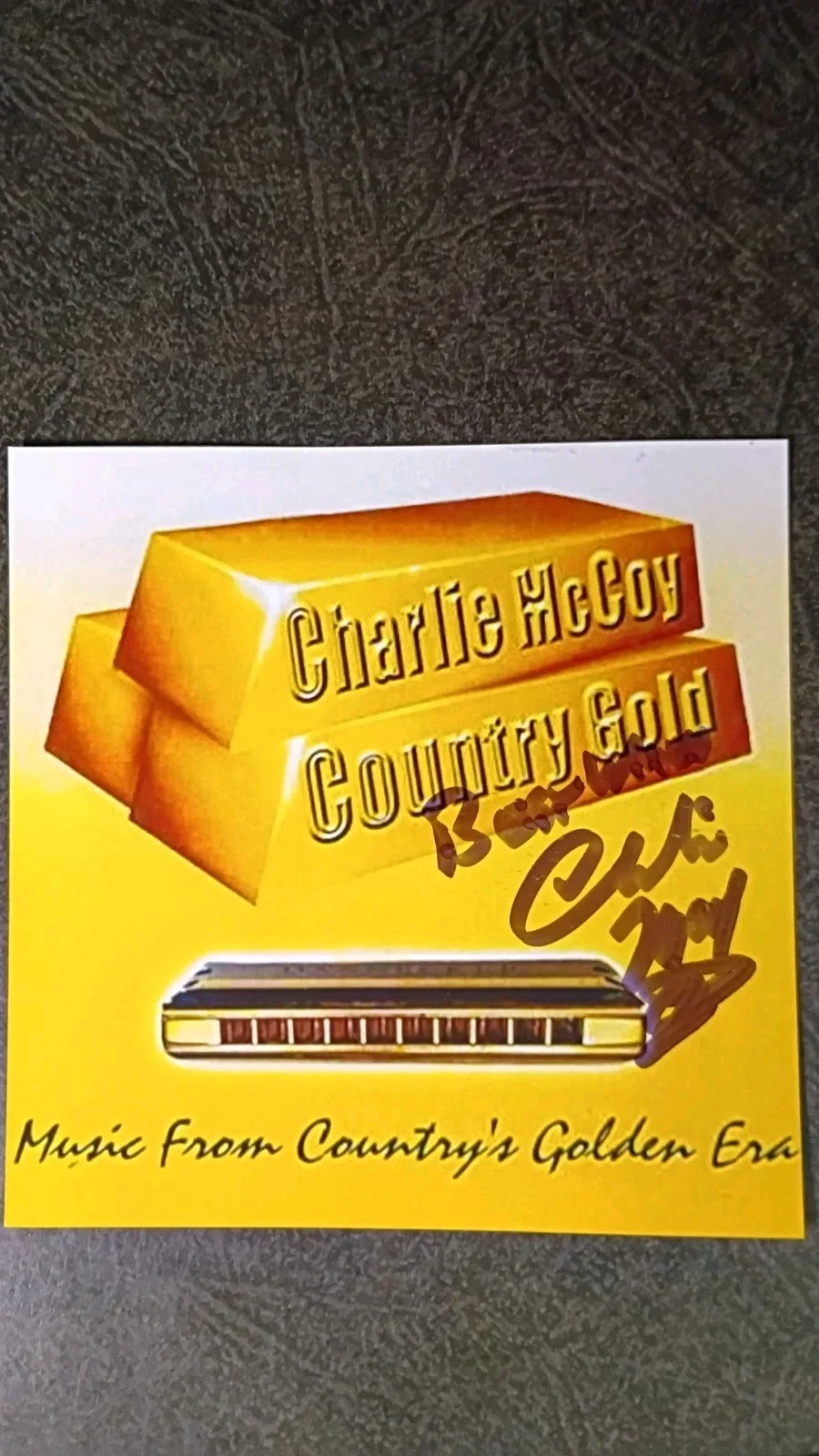 CHARLIE MCCOY — CHARLIE MCCOY 2 Hand Signed Autograph 4X6 Photo S - BOB DYLAN - MUSICIAN, изображение 2