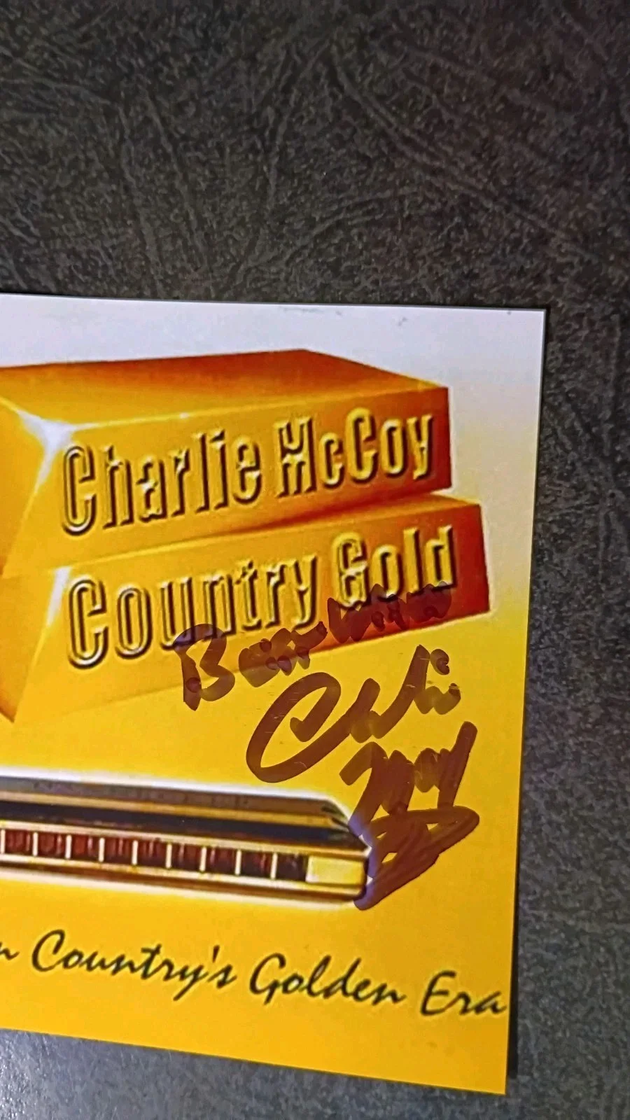 CHARLIE MCCOY — CHARLIE MCCOY 2 Hand Signed Autograph 4X6 Photo S - BOB DYLAN - MUSICIAN, изображение 3