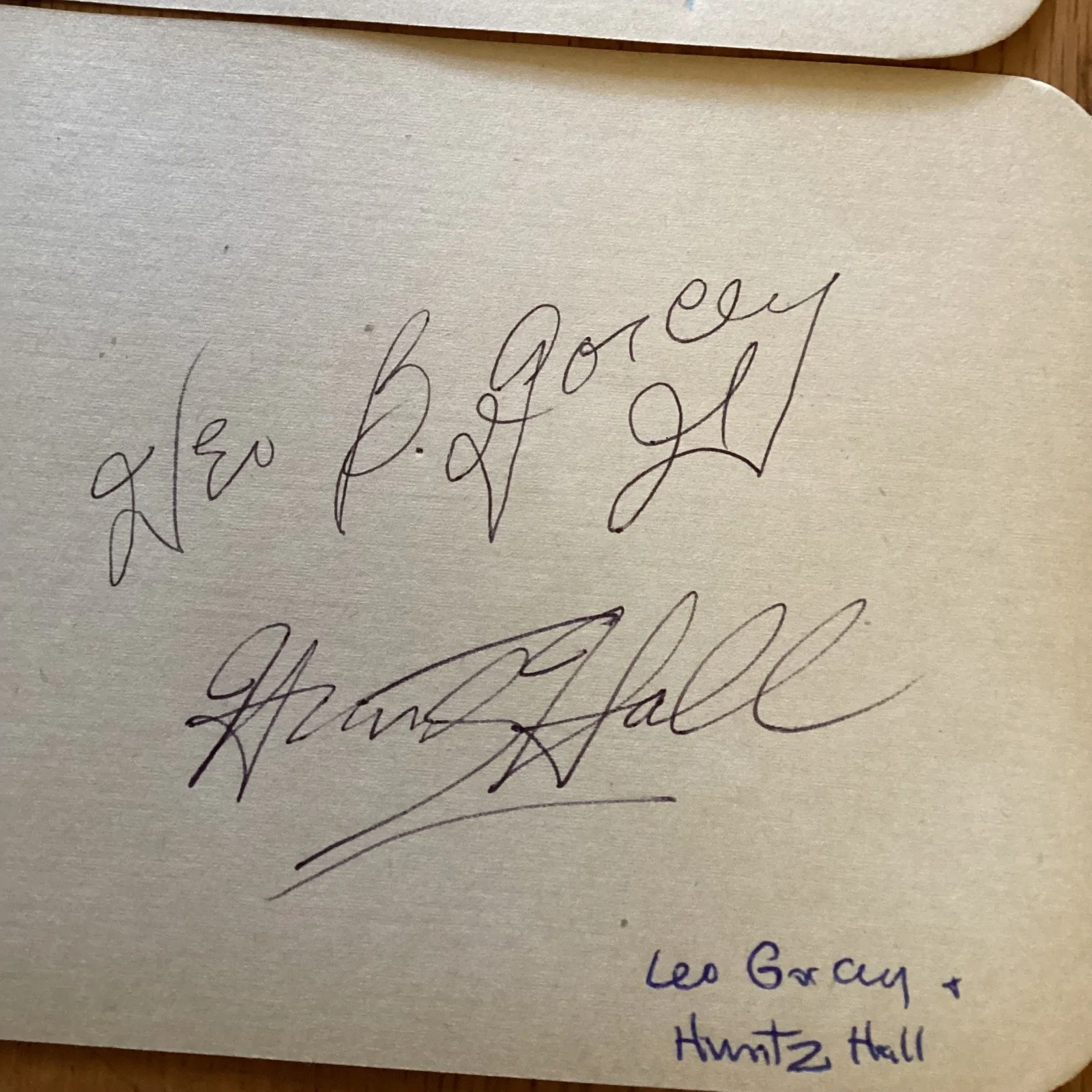LEO GORCEY HUNTZ HALL BILLY HALOP, BERNARD PUNSLY — LEO GORCEY HUNTZ HALL BILLY HALOP & BERNARD PUNSLY 4 DEAD END KID CUT AUTOGRAPHS, изображение 3