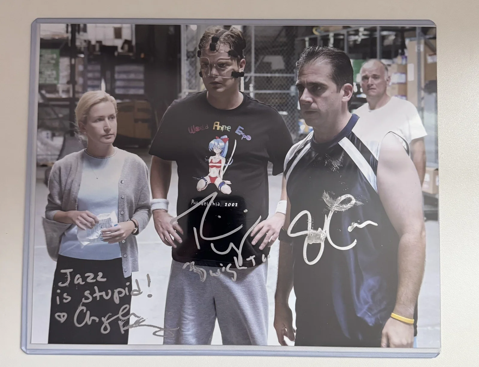 The Office Cast signed photo - by Steve Carell, Rainn Wilson & Angela Kinsey, изображение 3