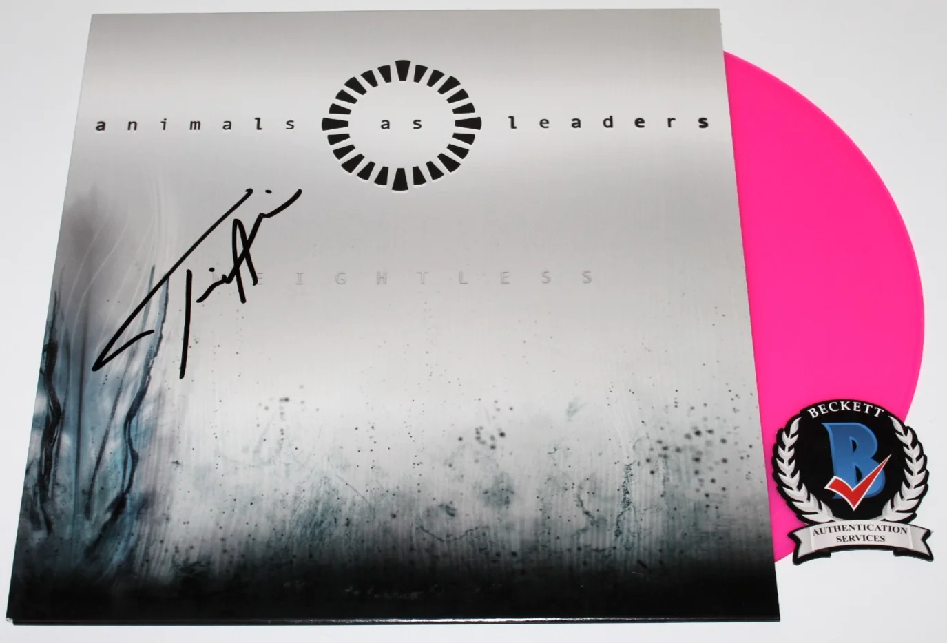 TOSIN ABASI SIGNED ANIMALS AS LEADERS WEIGHTLESS VINYL RECORD ALBUM BECKETT COA, изображение 2