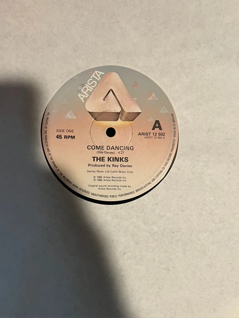 DAVE DAVIES Hand Signed THE KINKS COME DANCING LP, image 4