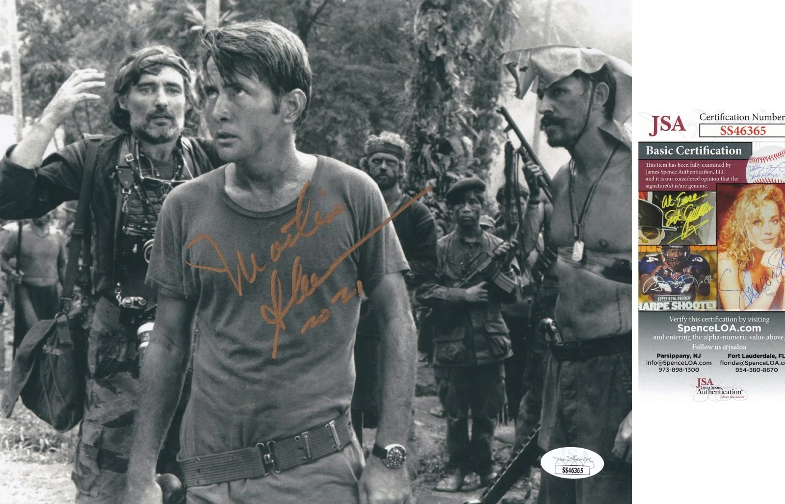 Martin Sheen — Martin Sheen "Apocalypse Now" JSA SIGNED COA 8x10 PHOTO AUTOGRAPHED RARE, изображение 2