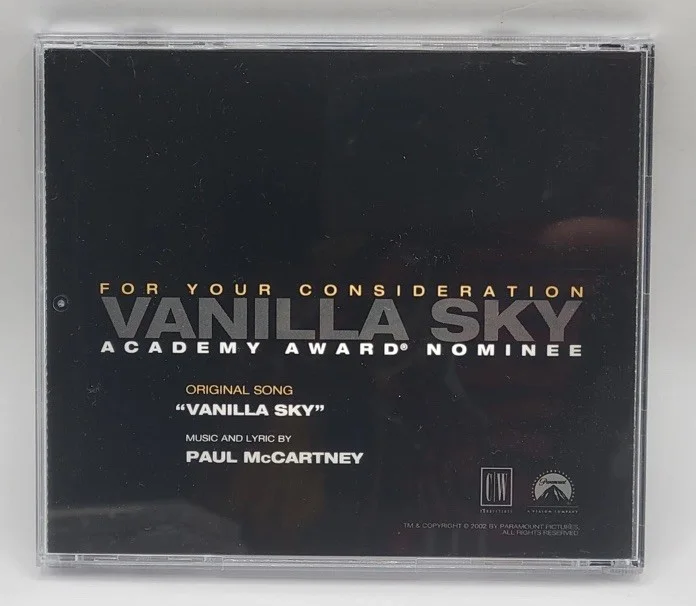PAUL McCARTNEY Vanilla Sky 2002 For Your Consideration Promo CD BEATLES, изображение 2