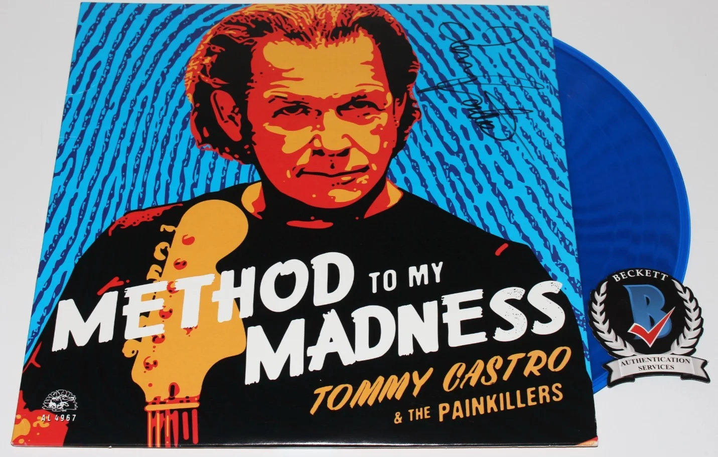 TOMMY CASTRO SIGNED 'METHOD TO MY MADNESS' ALBUM VINYL RECORD LP BECKETT BAS COA, image 2