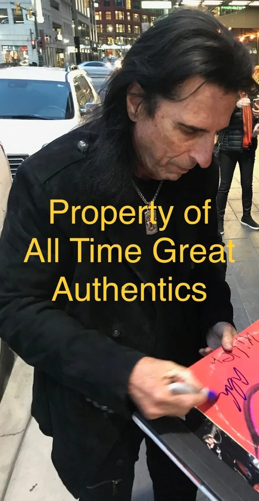 ALICE COOPER SIGNED 'BRUTAL PLANET' ALBUM VINYL RECORD LP BECKETT BAS COA PROOF, изображение 4