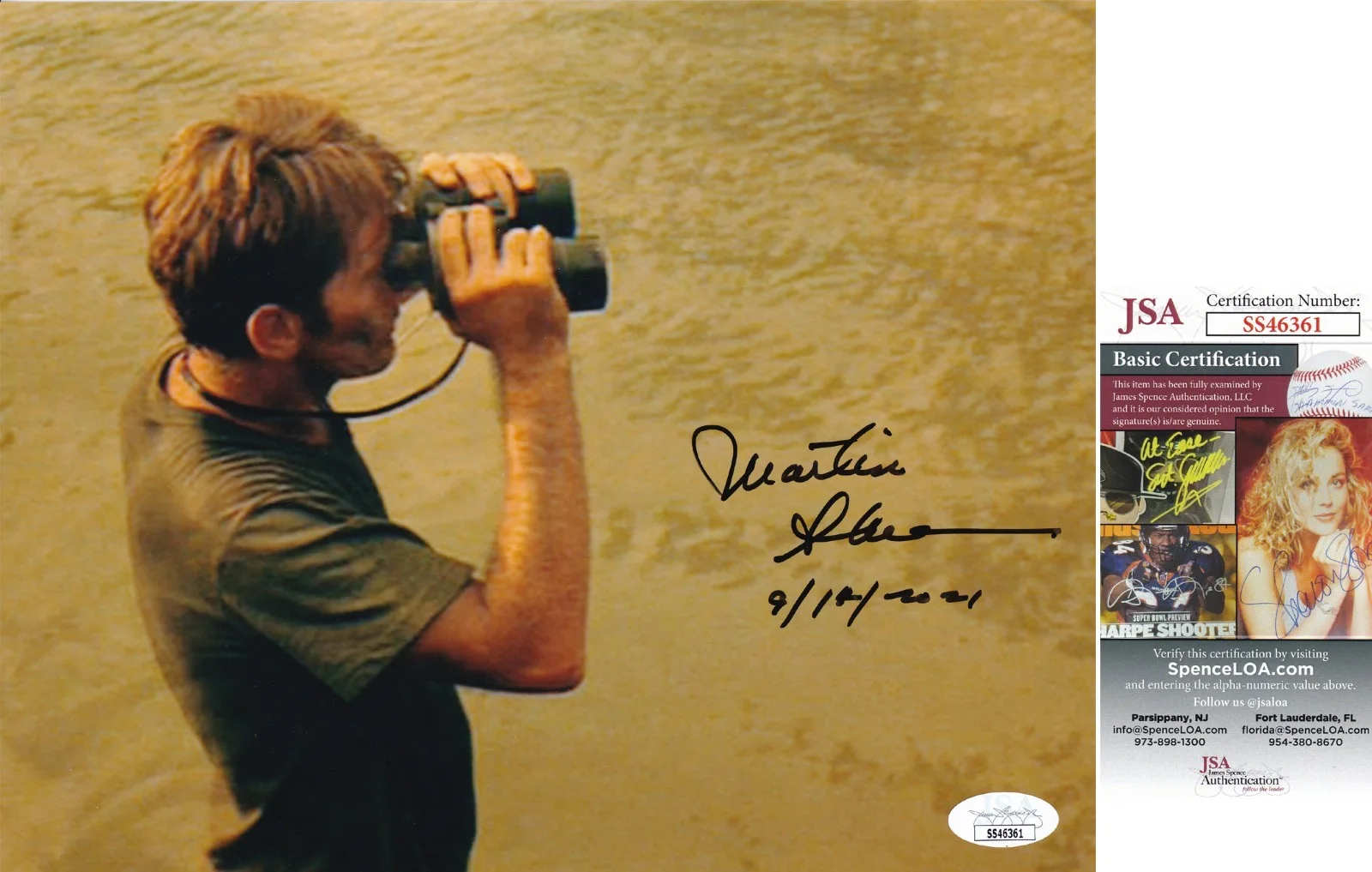 Martin Sheen — Martin Sheen "Apocalypse Now" JSA SIGNED COA 8x10 PHOTO AUTOGRAPHED RARE