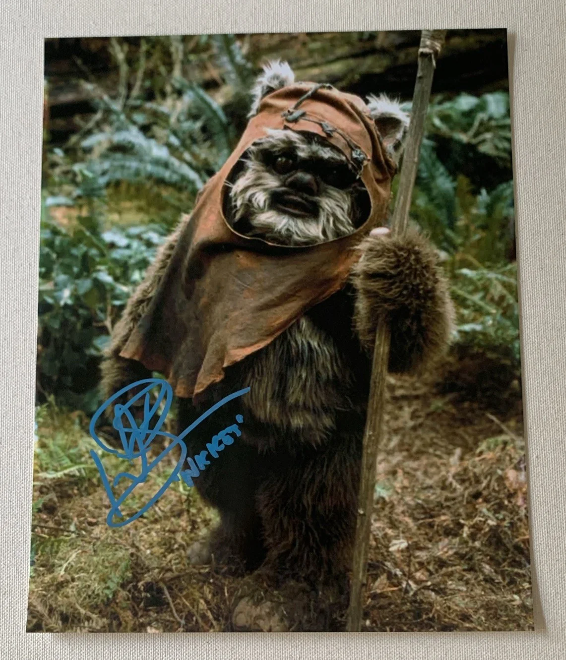 Warwick Davis — Star Wars Return Of The Jedi Warwick Davis Signed Autographed 8x10 Photo *SALE*