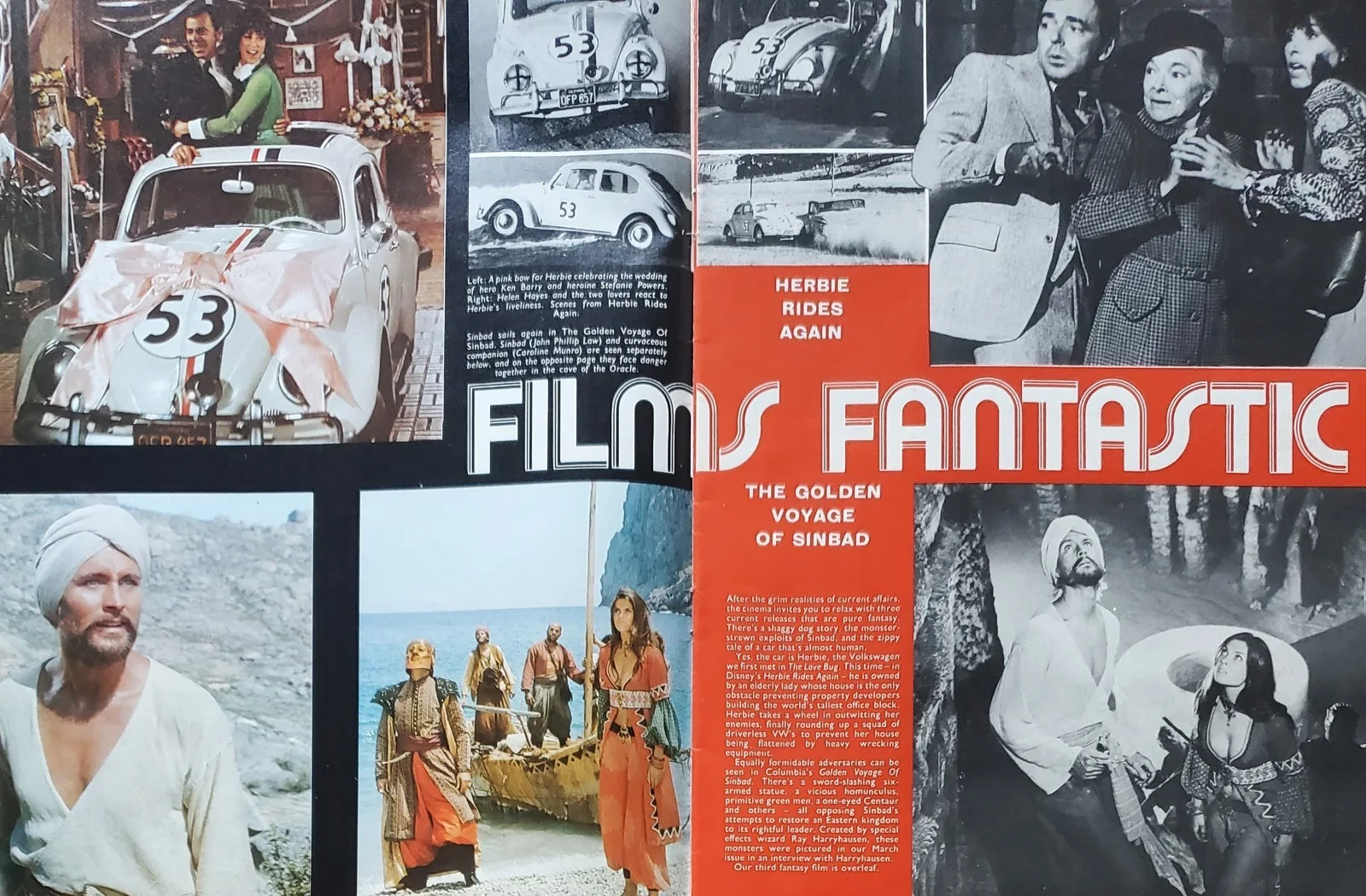 FILM REVIEW - BRUCE LEE / GOLDEN VOYAGE OF SINBAD / MAY 1974 / CROSSWORD CLIPPED, изображение 3