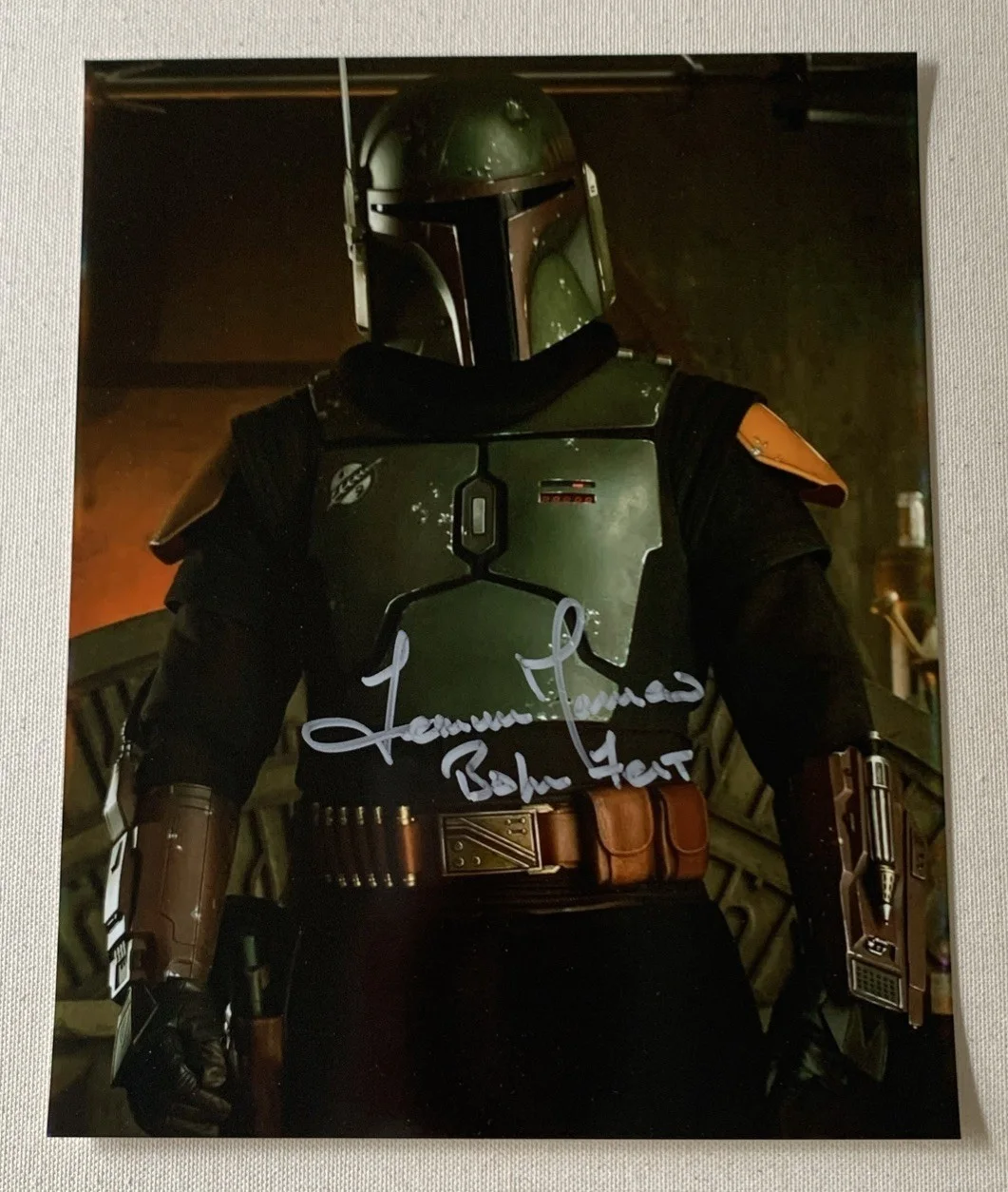 Temuera Morrison — The Mandalorian Temuera Morrison Boba Fett Signed Autographed 8x10 Photo *SALE*