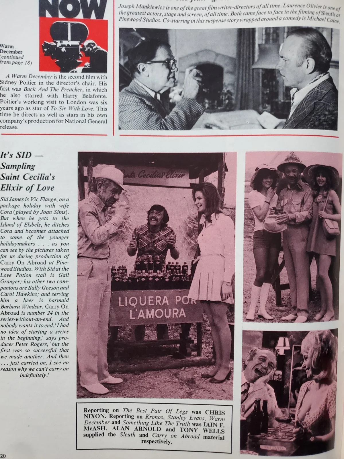 FILM REVIEW / MADELINE SMITH POSTER / ON THE BUSES / CARRY ON ABROAD / AUG 1972, изображение 5