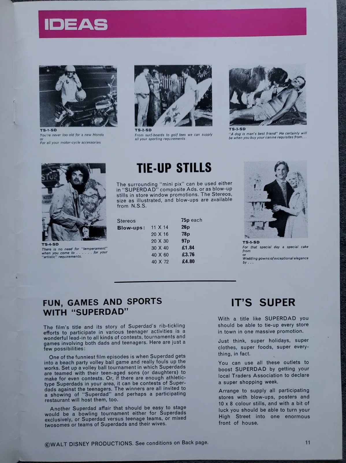 WALT DISNEY - SUPERDAD - VINTAGE 1973 PRESSBOOK - KURT RUSSELL / THAT DARN CAT, image 4