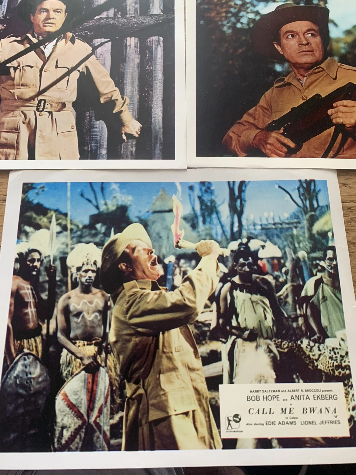 CALL ME BWAN UK 10 x 8 LOBBY CARD 1963 Bob Hope Anita Ekberg RANK Jungle, изображение 2