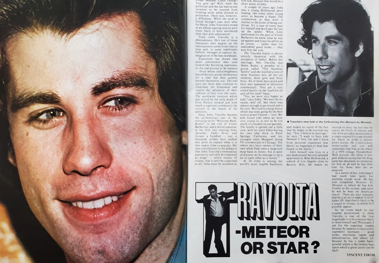 FILM REVIEW MAG / JOHN TRAVOLTA / JOAN COLLINS / THE STUD / NOV 1978 / DAMAGED, изображение 3