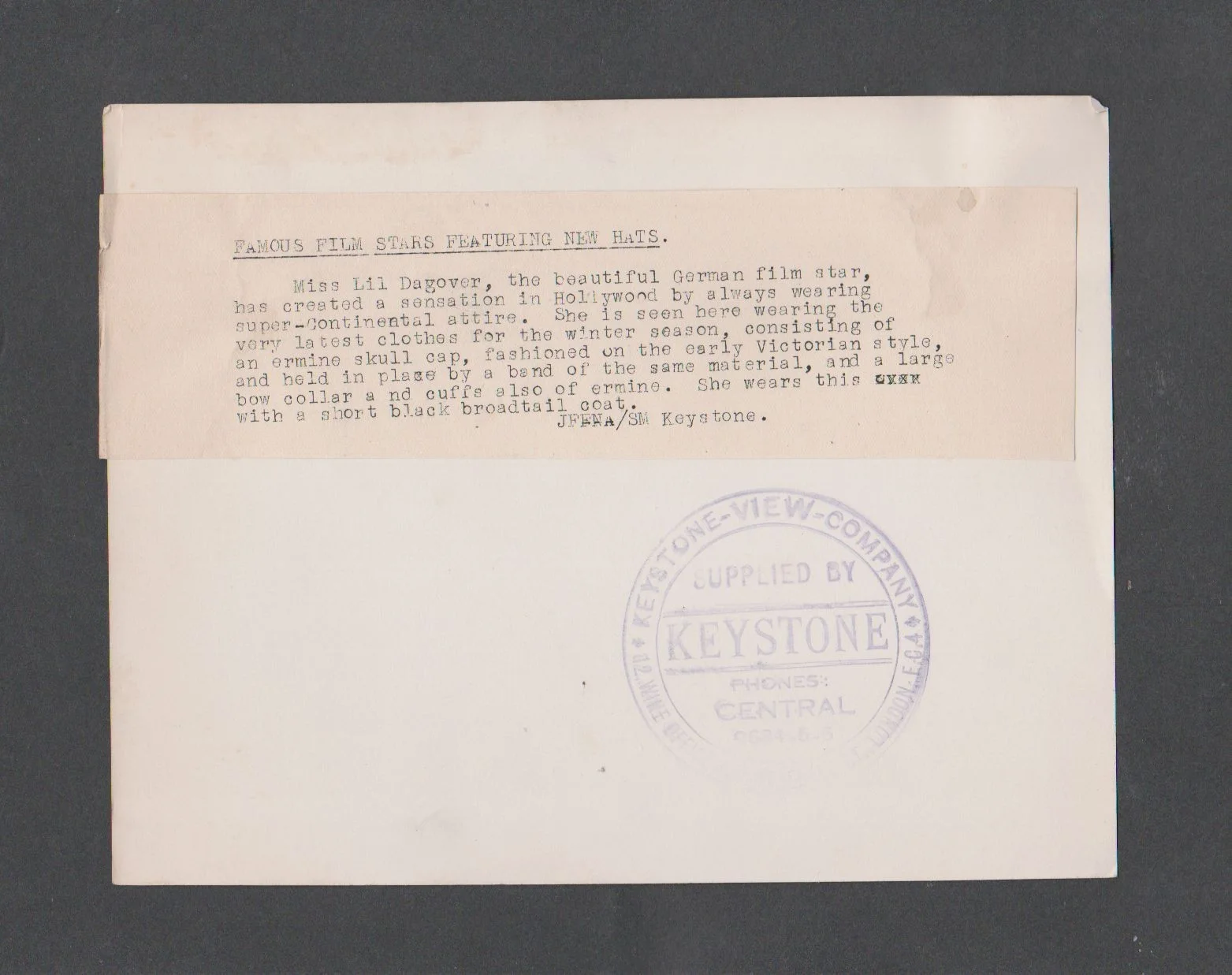 Vintage LIL DAGOVER "Press Photo" 1930s, image 2