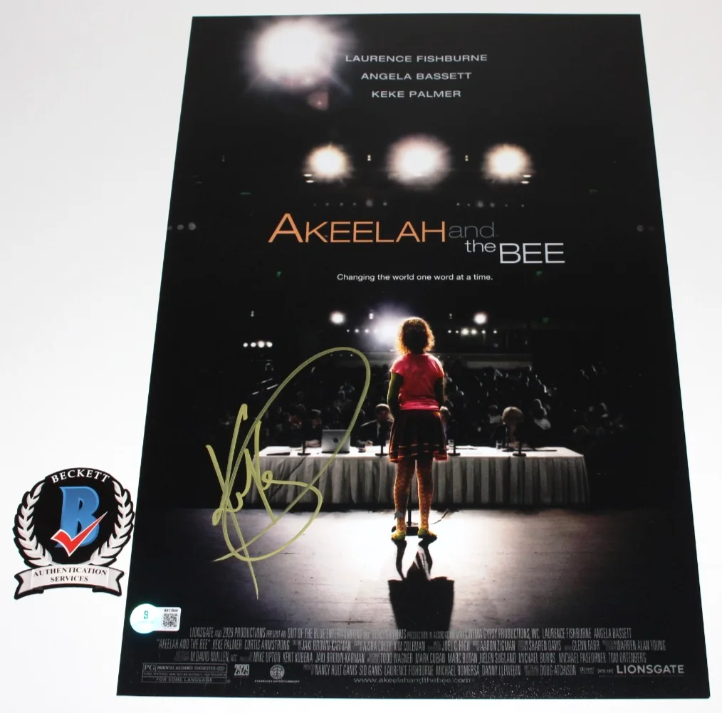 KEKE PALMER SIGNED 'AKEELAH AND THE BEE' 12x18 MOVIE POSTER BECKETT BAS COA, изображение 2
