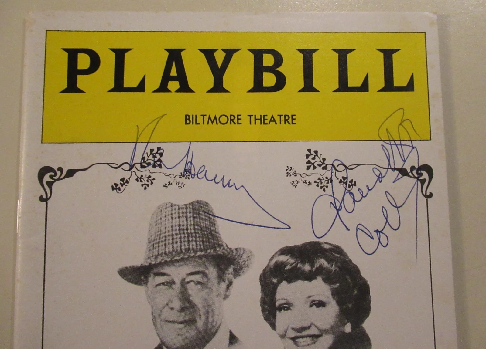 REX HARRISON, CLAUDETTE COLBERT — 1979 SIGNED "PLAYBILL" REX HARRISON CLAUDETTE COLBERT SIGNED IN PERSON BROADWAY, image 2