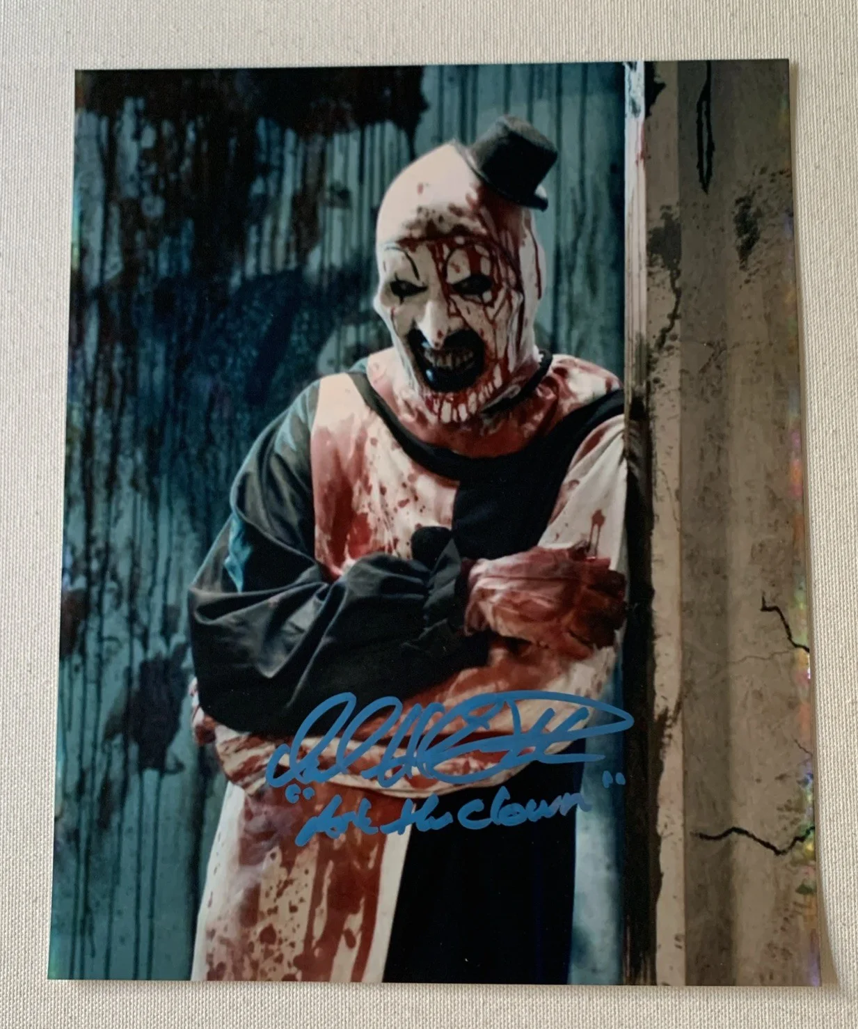 David Howard Thornton — Terrifier David Howard Thornton Signed Autographed 8x10 Photo *SALE*