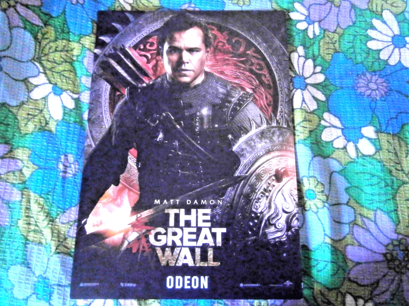 NEW 2017 -The Great Wall Promo Cinema Poster (A4)-MATT DAMON- plus 4 postcards, изображение 2