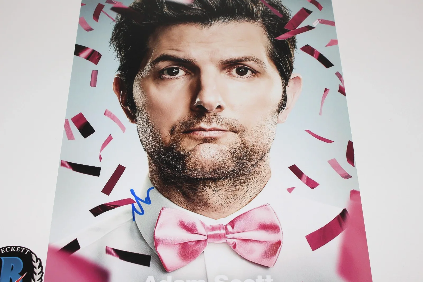 Adam Scott — ADAM SCOTT SIGNED 'PARTY DOWN' 12x18 SHOW PHOTO POSTER BECKETT BAS COA, image 2