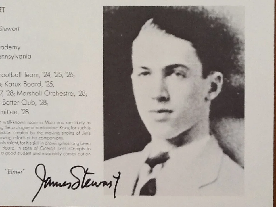 James Stewart SIGNED Book Page MGM Movie Actor Wonderful Life Harvey Rear Window, image 2