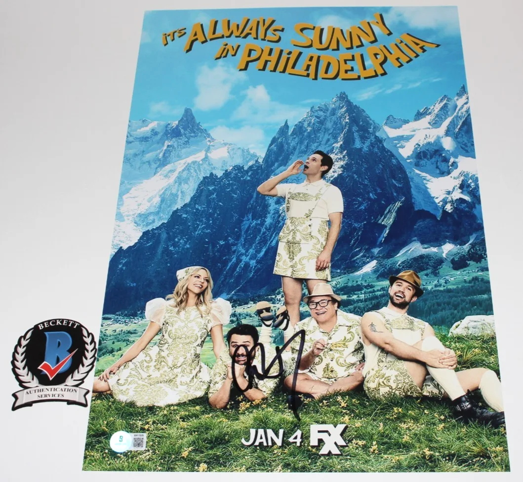 Charlie Day — CHARLIE DAY SIGNED IT'S ALWAYS SUNNY IN PHILADELPHIA 12x18 POSTER BECKETT COA, изображение 2
