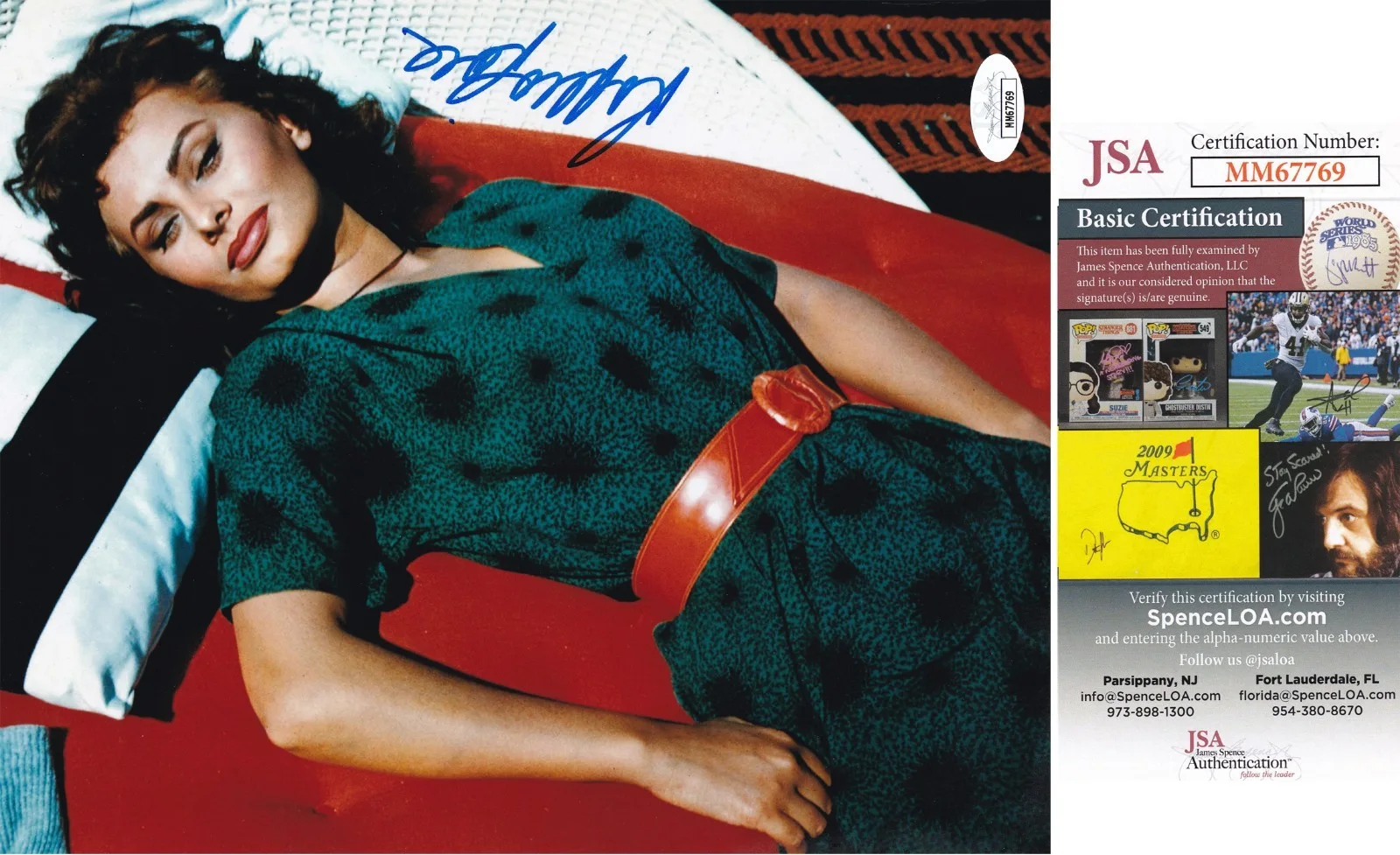 Sophia Loren — Sophia Loren SIGNED JSA COA 8x10 PHOTO RARE Academy Award Winner AUTOGRAPHED