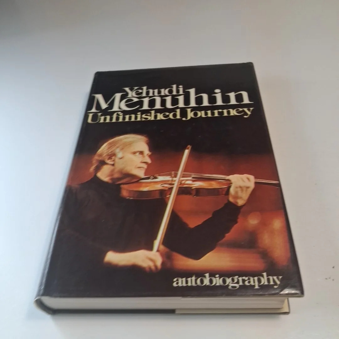 Yehudi Menuhin SIGNED Unfinished Journey 1st Edition Autobiography HC, изображение 3