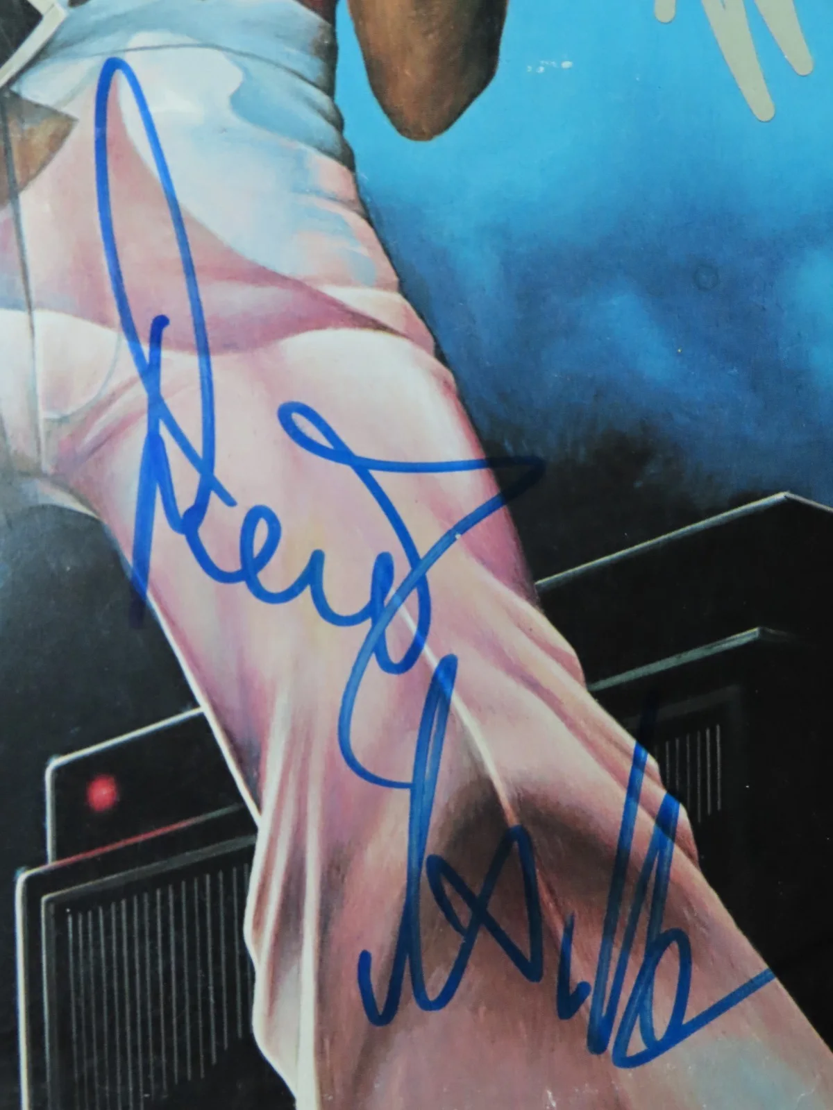 DEREK ST. HOLMES signed TED NUGENT's WEEKEND WARRIORS 1978 Record / Album COA, изображение 2