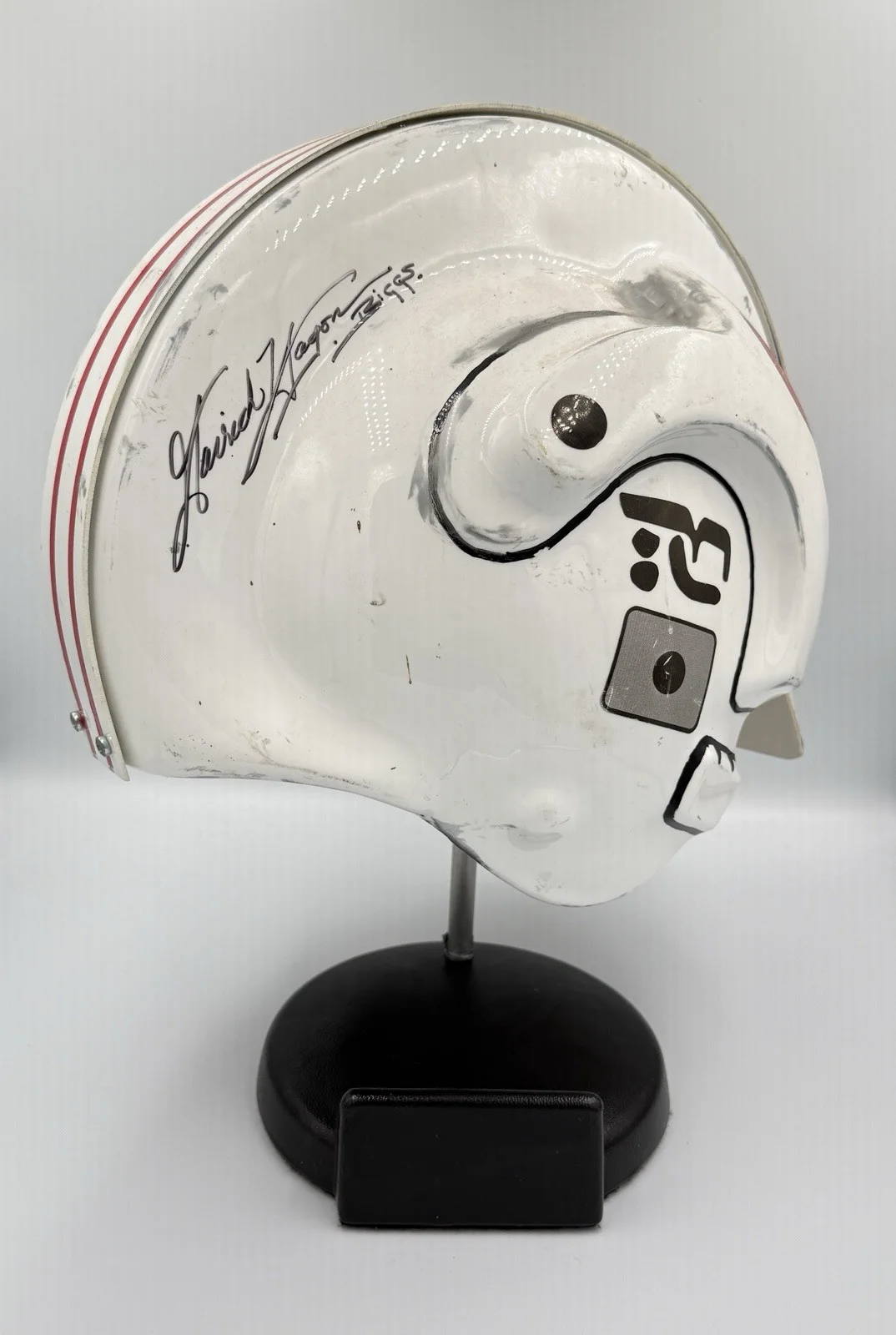 STAR WARS Blast Shield Helmet Signed MARK HAMILL autograph SWAU AUTHENTICATION, image 5