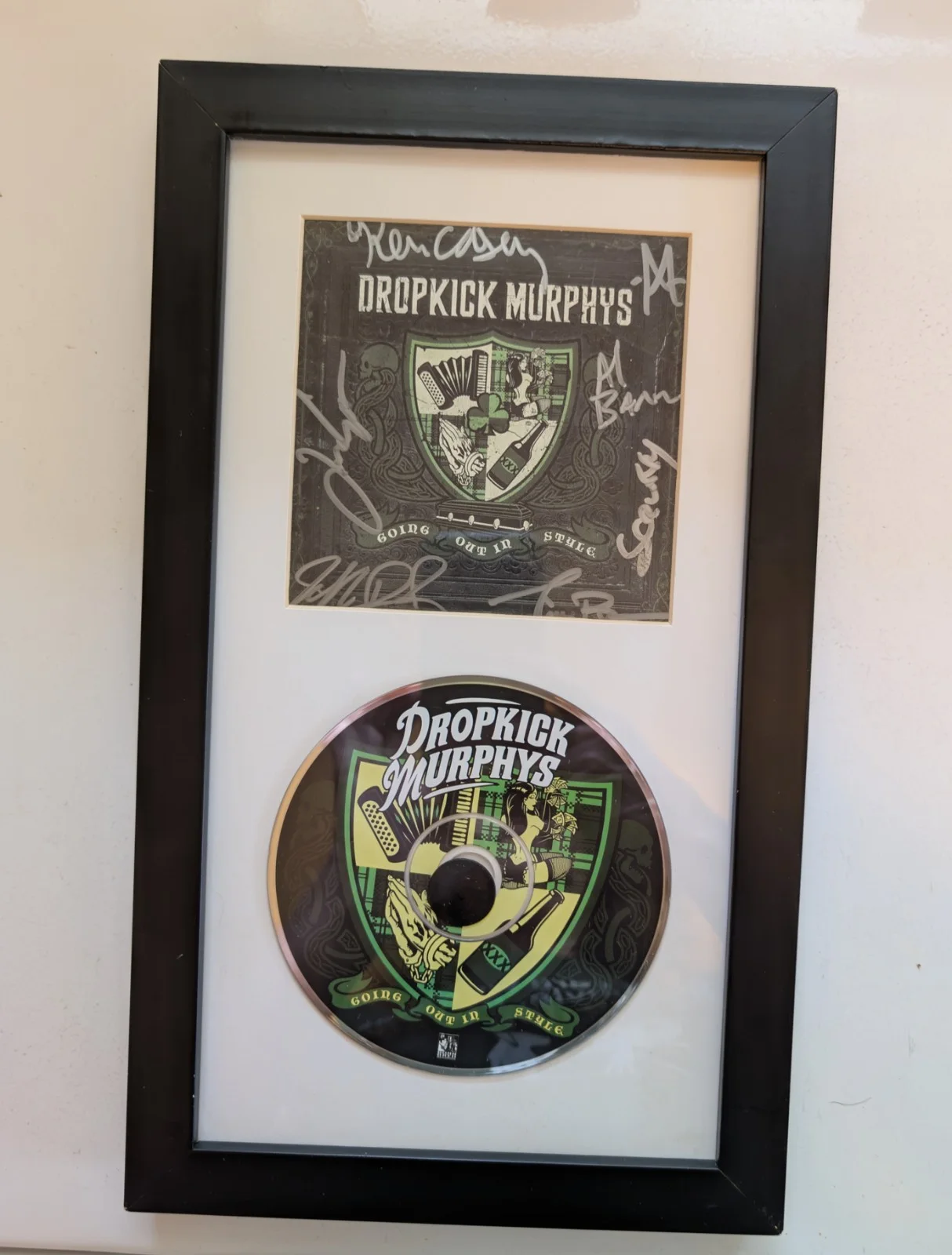 Drop Kick Murphys Signed Framed CD "Going Out of Style" Preowned, image 2