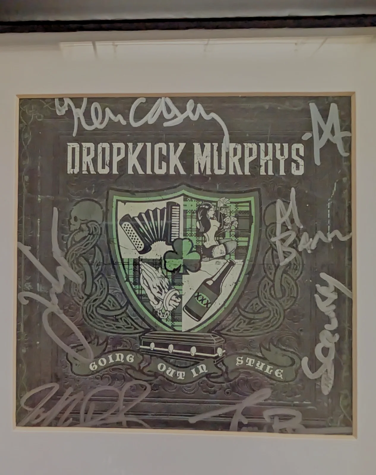 Drop Kick Murphys Signed Framed CD "Going Out of Style" Preowned, image 3