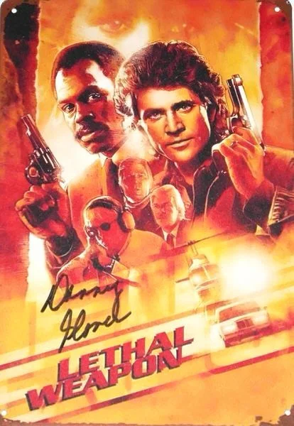 Danny Glover — DANNY GLOVER SIGNED ROGER MURTAUGH LETHAL WEAPON 8 x 12 TIN PHOTO JSA WITNESSED, изображение 2