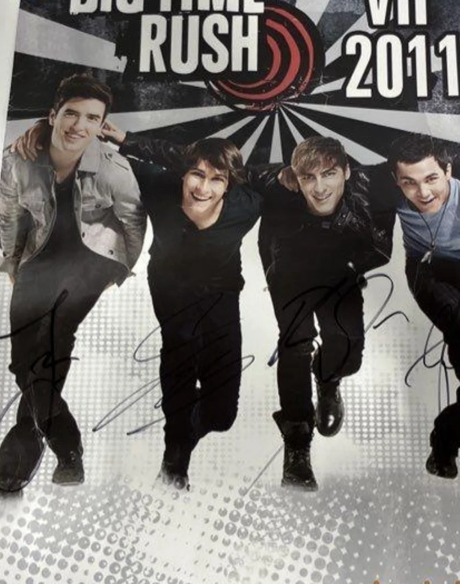 Big Time Rush Signed/autographed VIP Poster From 2011 - Carlos, Logan, James &.., image 2
