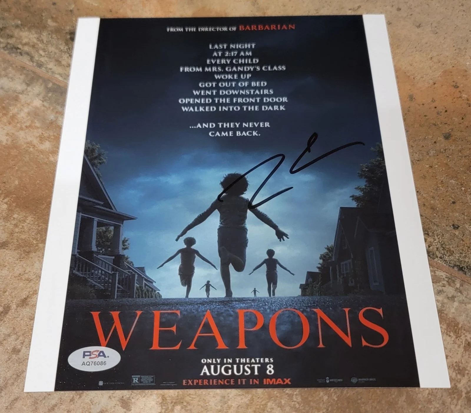 Zach Cregger — Zach Cregger signed 8x10 photo PSA DNA autograph Weapons director b