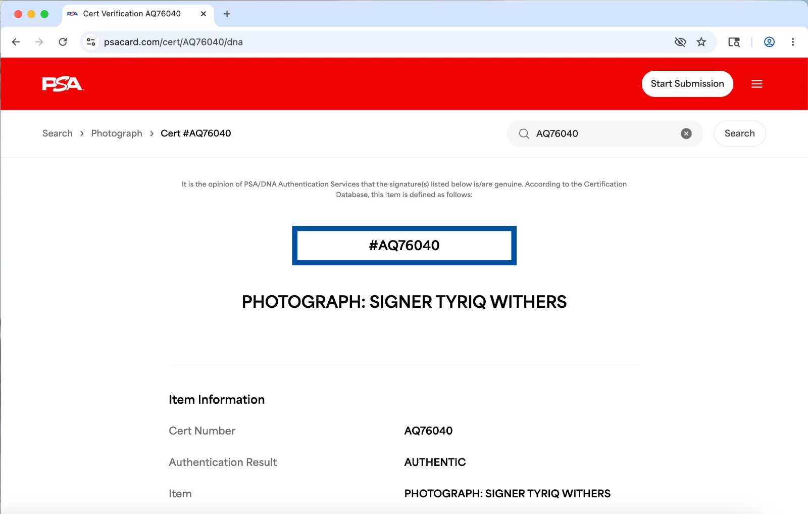 Tyriq Withers — Tyriq Withers signed 8x10 photo autograph PSA I Know What You Did Last Summer c, изображение 3