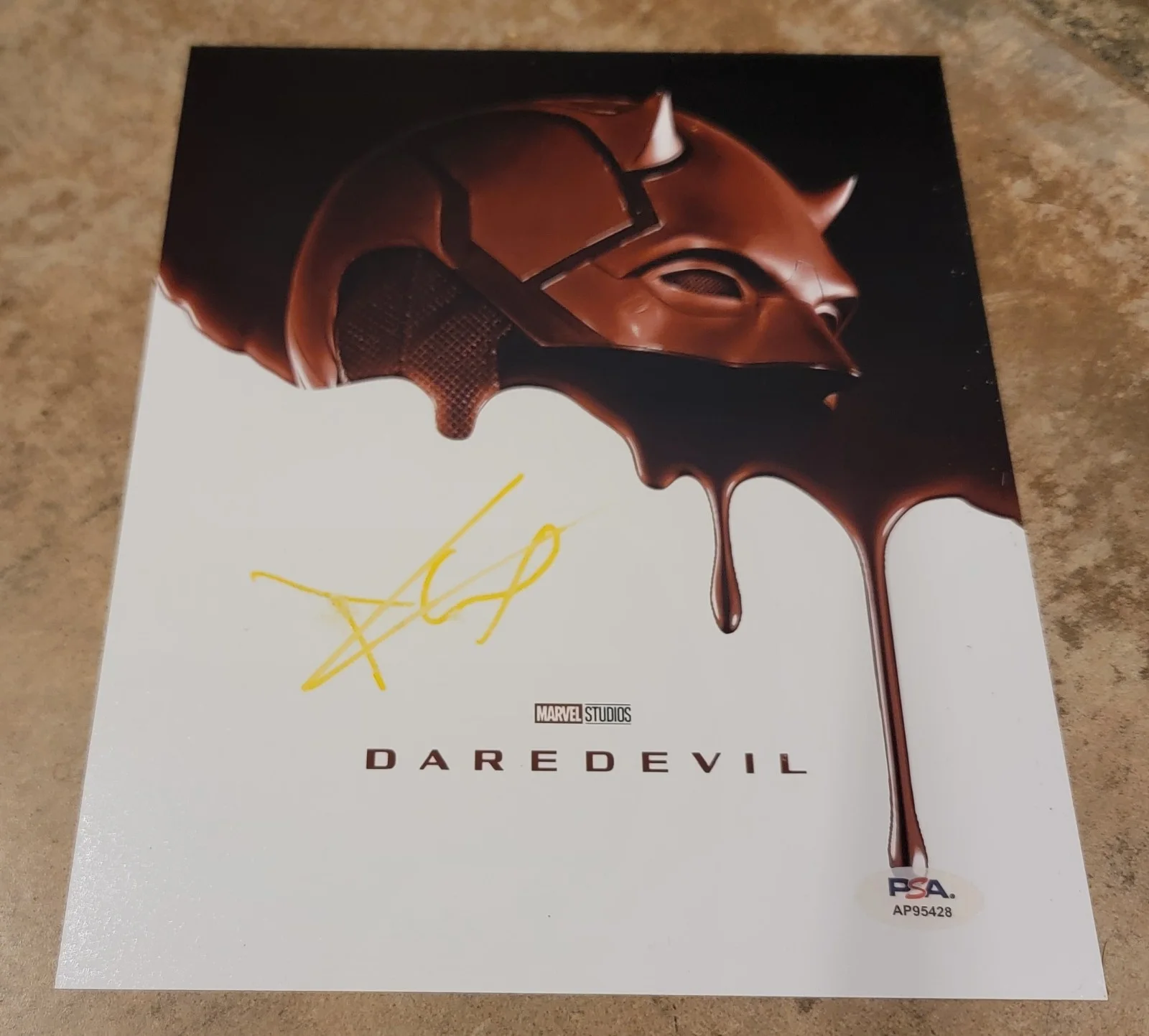 Charlie Cox — IMPERFECT Charlie Cox signed 8x10 photo PSA DNA autograph Daredevil poster image