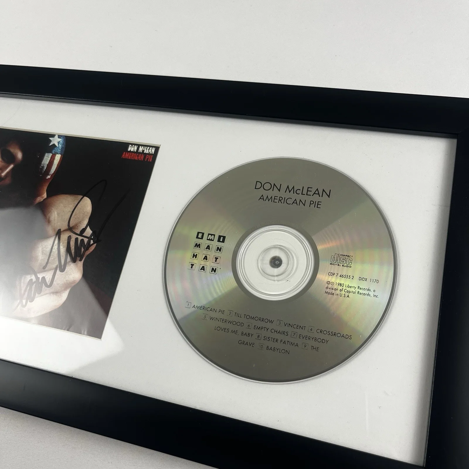 DON MCLEAN SIGNED AMERICAN PIE ALBUM CD AUTHENTIC AUTOGRAPH, image 3