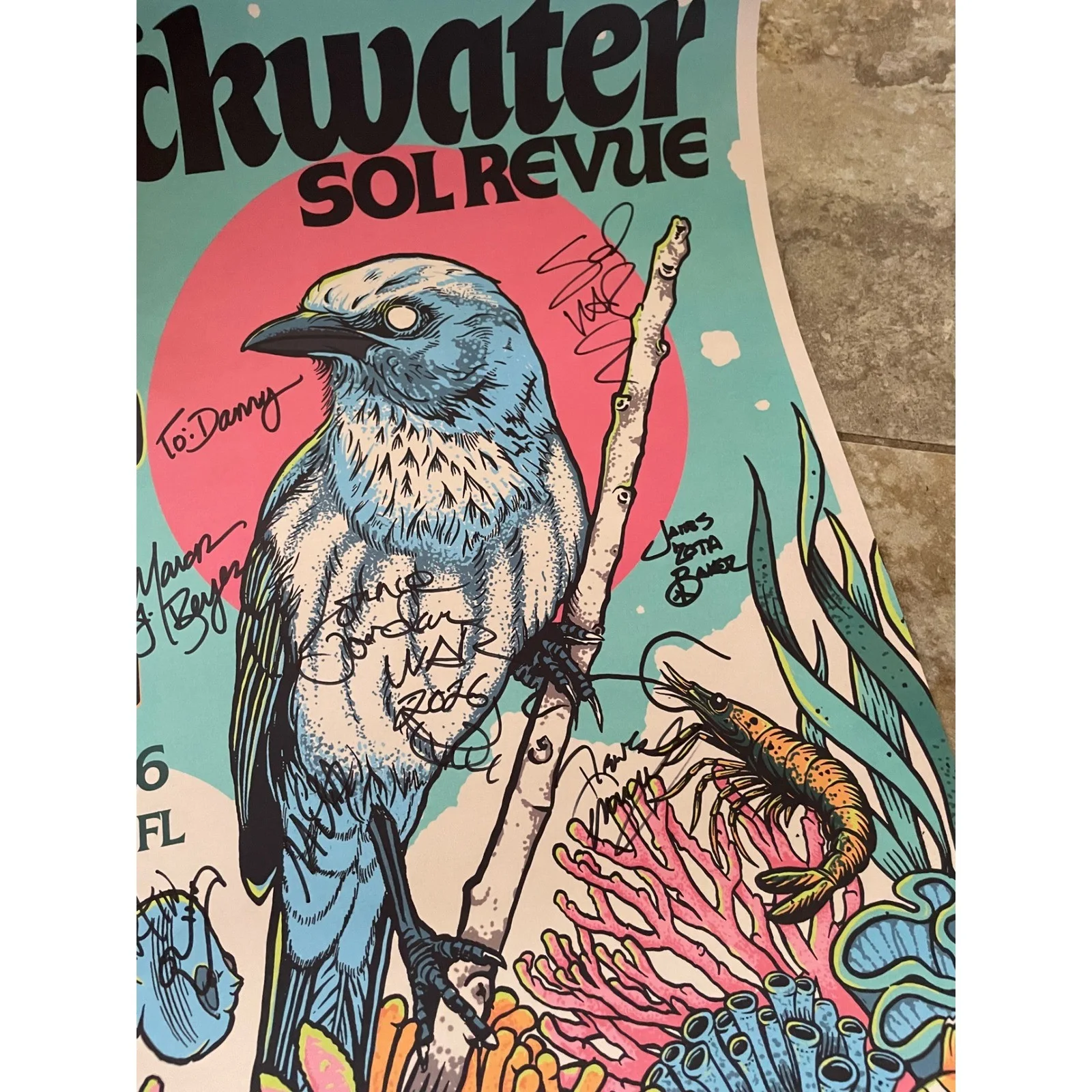 JJ Grey & Mofro Blackwater Sol Revue Signed Concert Poster 2026 St Augustine FL, image 4