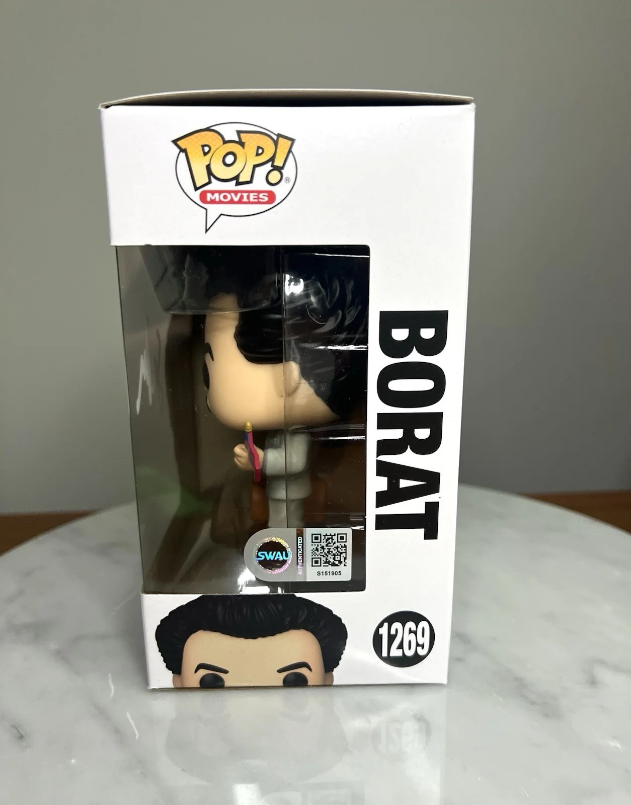 Sacha Baron Cohen — Sacha Baron Cohen Borat Signed Autographed Funko Pop SWAU COA, изображение 3