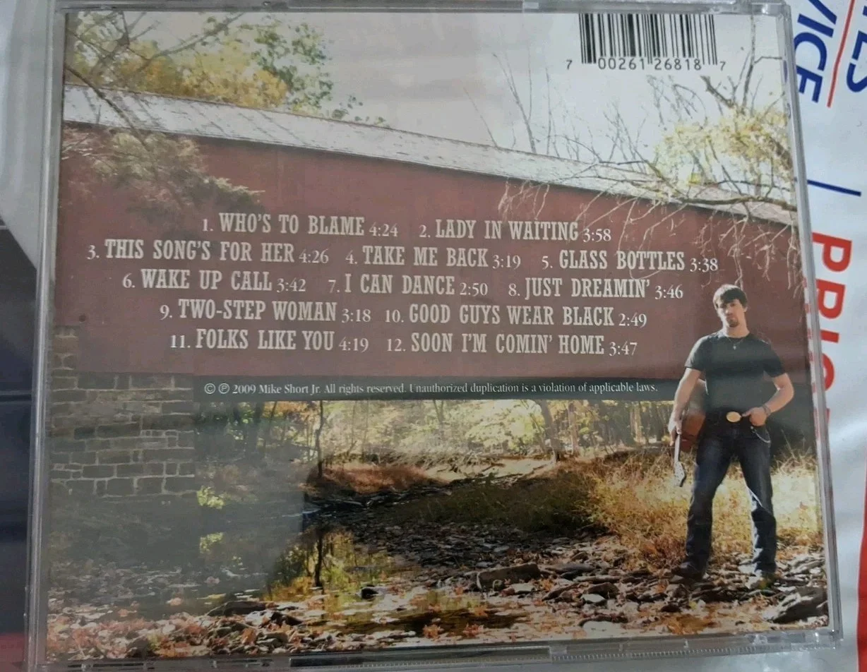 Mike Short Jr Blame It On Me Signed Autographed CD. TESTED, image 2