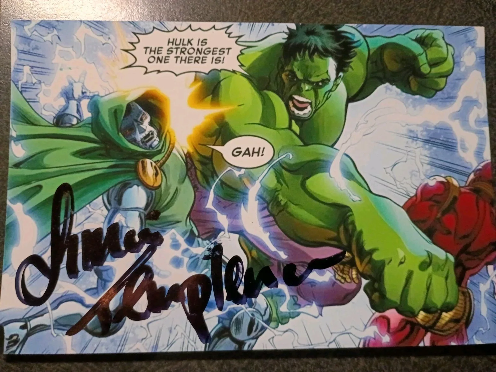 ANDREA MARCOVICCI — SIMON TEMPLEMAN 2 Hand Signed Autograph Photo S = VOICE ACTOR, image 2