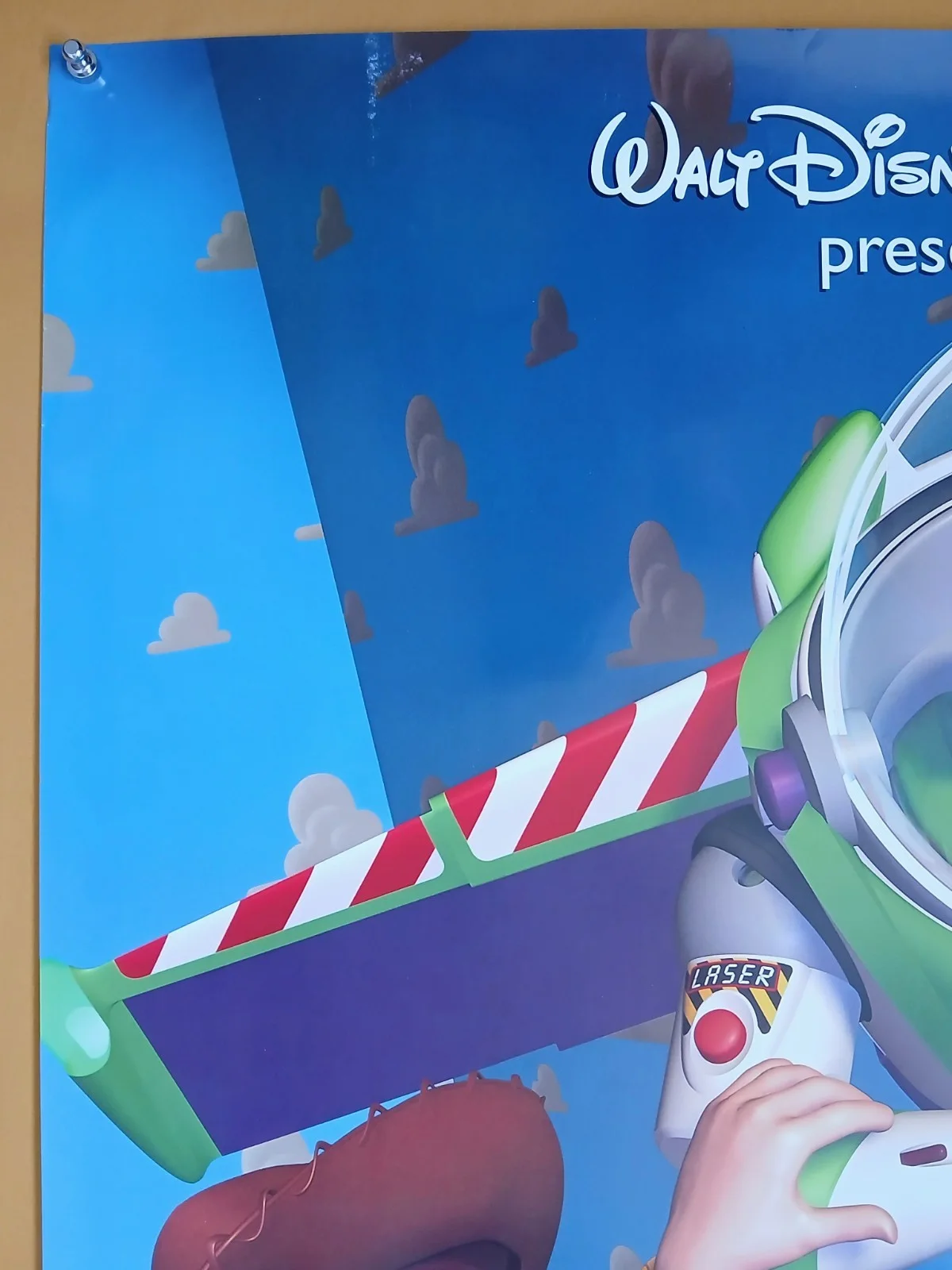 TOY STORY (1995) original US intl d/s one-sheet poster - flying style - Pixar, image 2