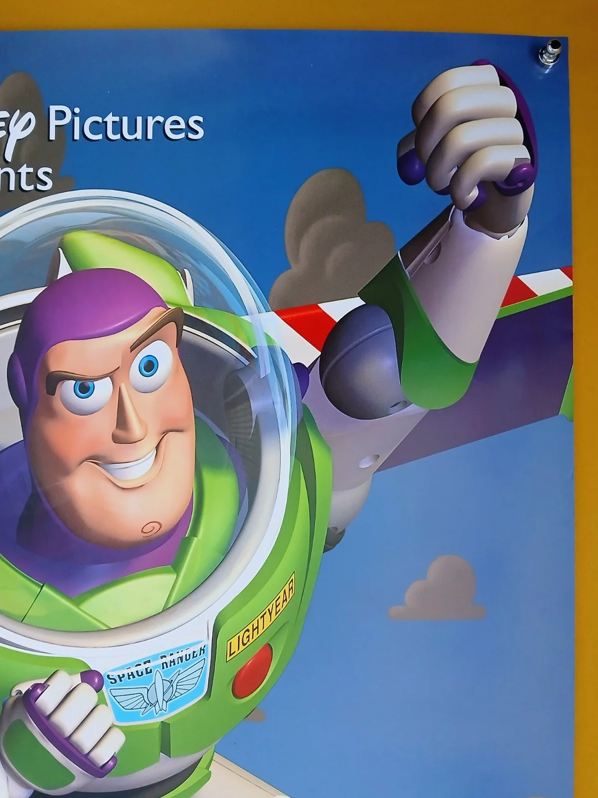 TOY STORY (1995) original US intl d/s one-sheet poster - flying style - Pixar, image 3